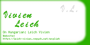 vivien leich business card